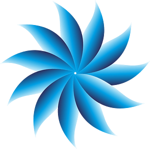 Elegant blue flower