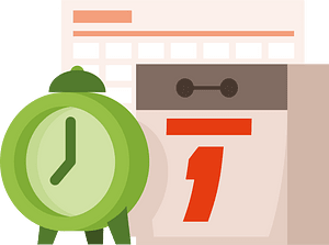Calendar alarm clock