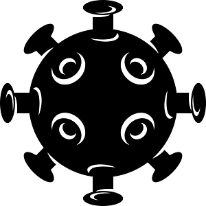 Virus silhouette