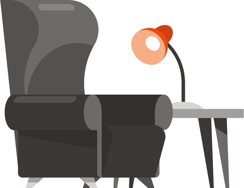 Black sofa chair