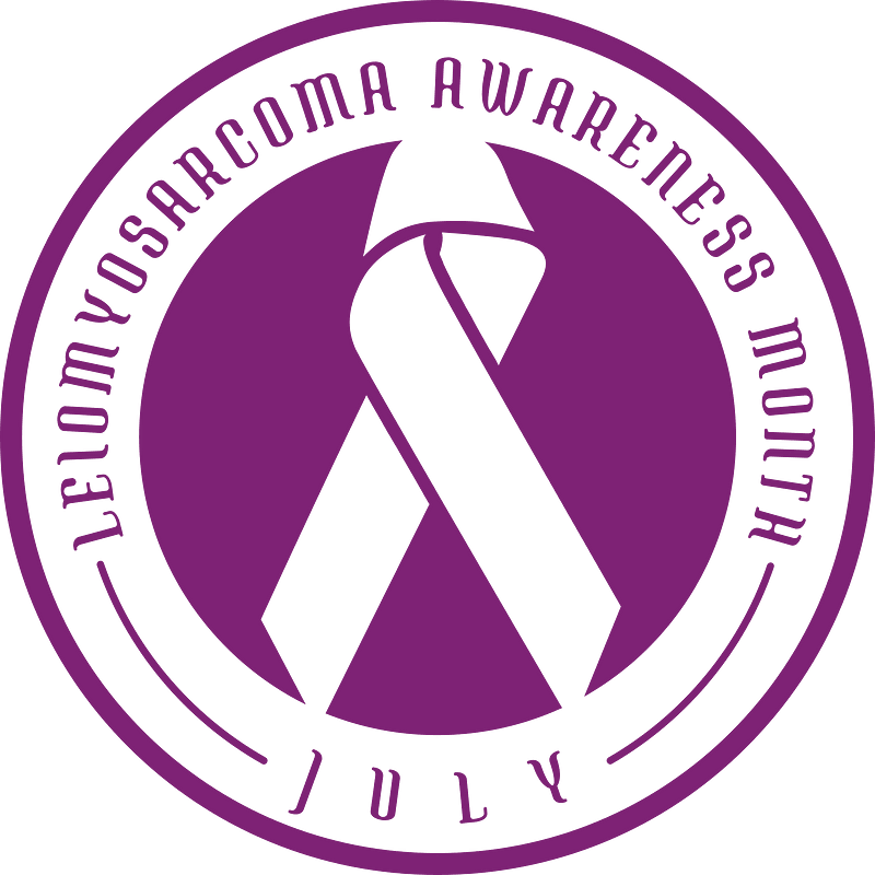 Leiomyosarcoma ribbon sticker