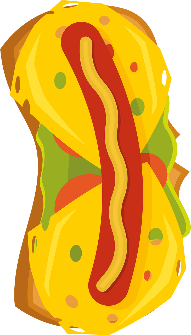 Sandwich with sausage