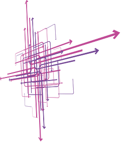 Abstract lines with arrowheads