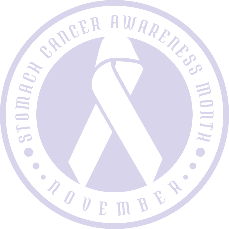 Stomach cancer ribbon sticker