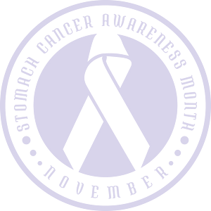 Stomach cancer ribbon sticker