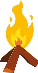 Bonfire wood logs