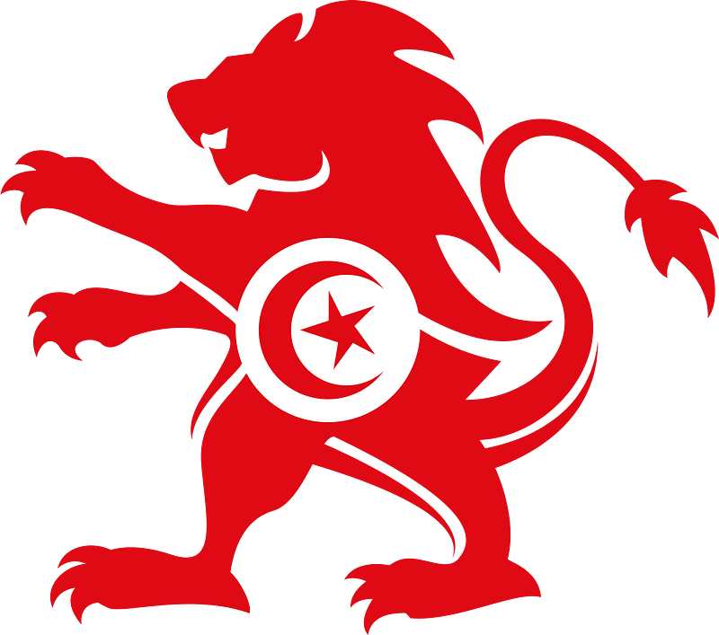 Tunisian flag heraldic lion