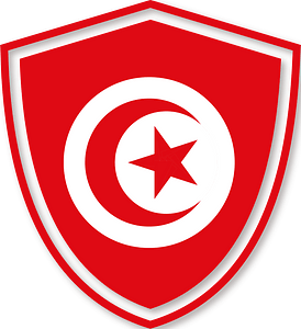 Tunisian flag shield