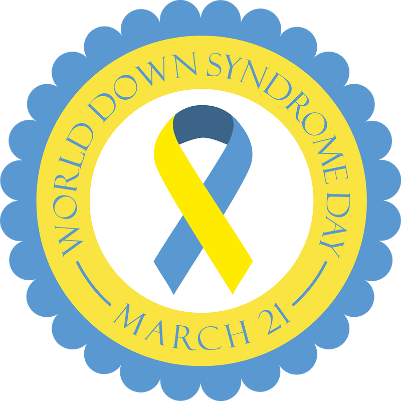 Down syndrome day sticker