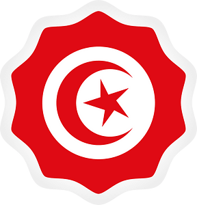 Tunisian flag badge