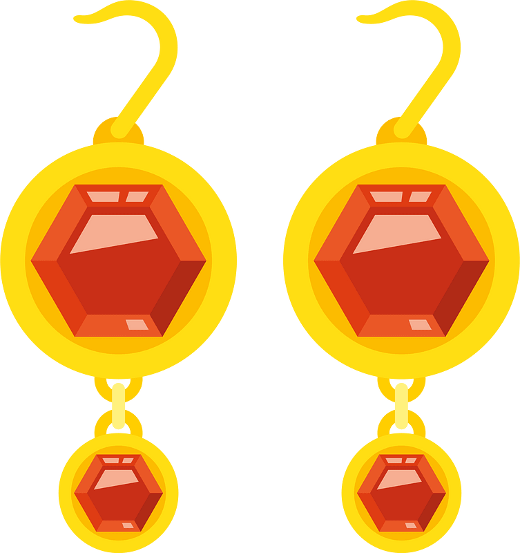 Golden earrings