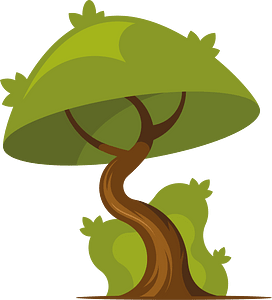 Tree and the bush