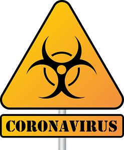 Coronavirus warning sign