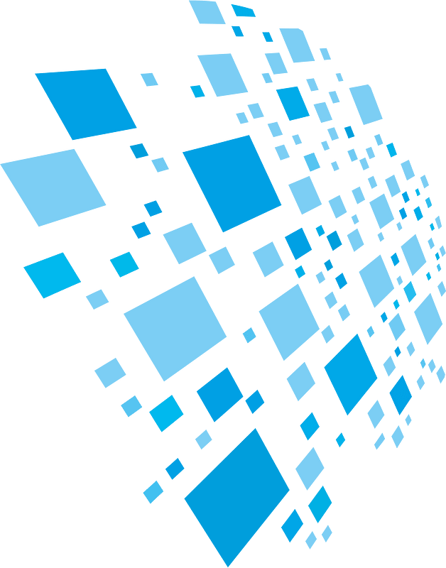Random blue tiles