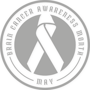 Brain cancer ribbon sticker