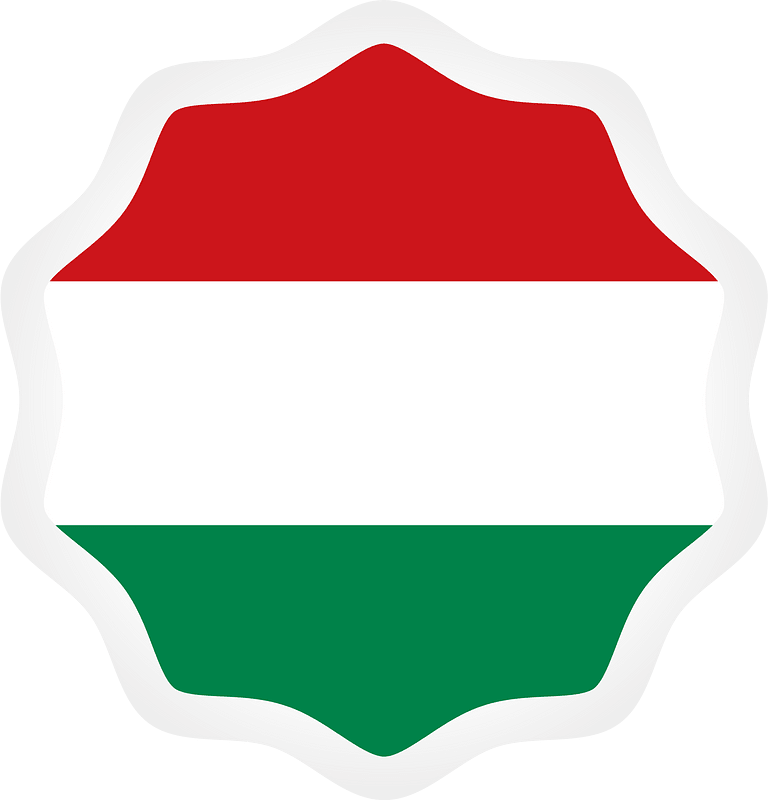 Hungarian flag sticker