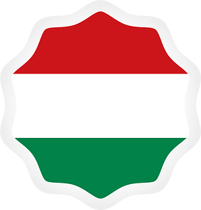 Hungarian flag sticker
