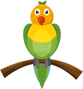 Parrot on a branch