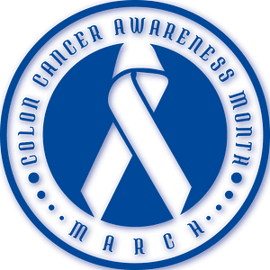 Colon cancer ribbon sticker