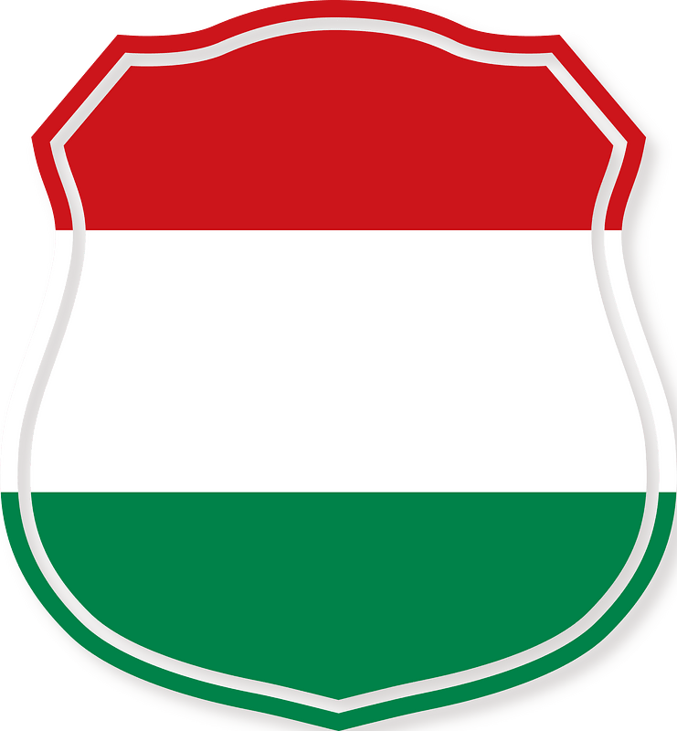 Shield Hungarian flag
