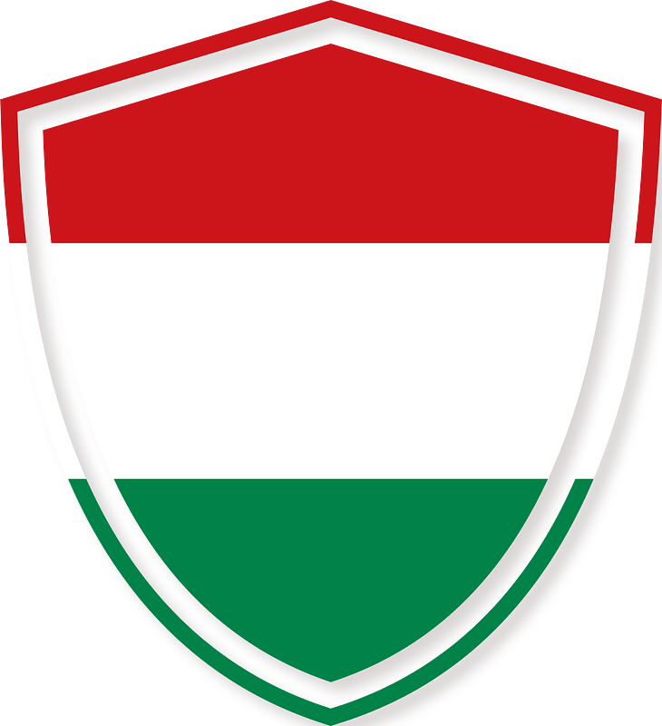 Hungarian flag shield