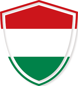 Hungarian flag shield