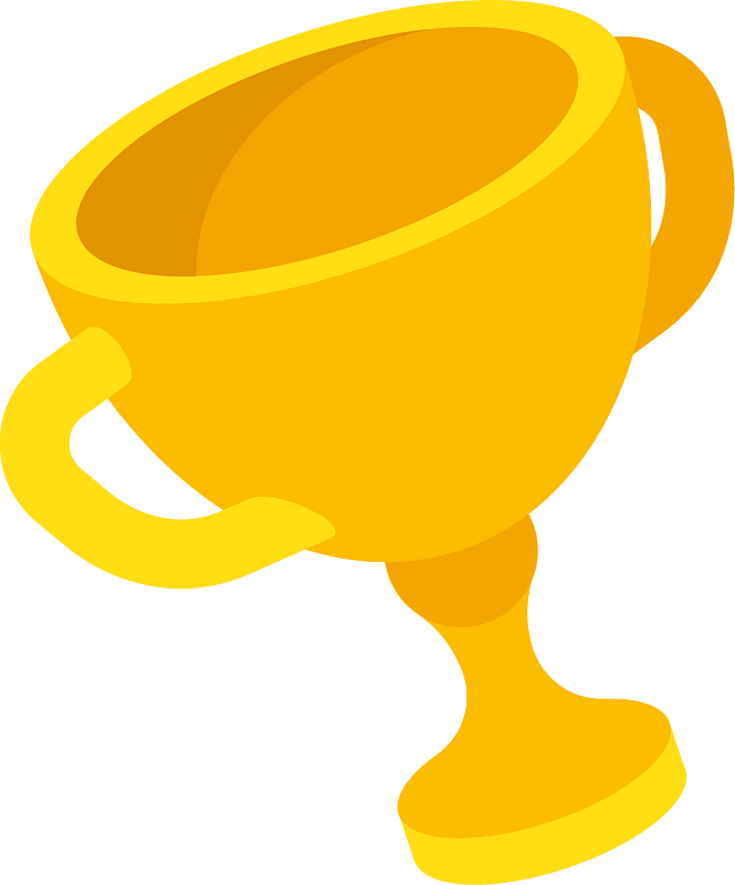 Golden trophy clip art