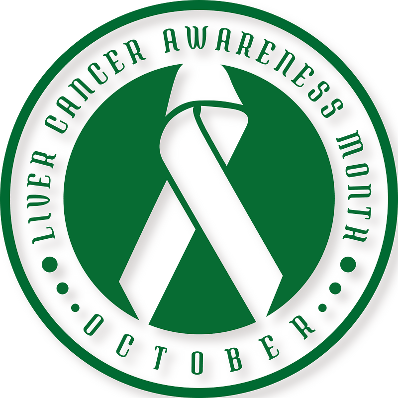 Liver cancer awareness sticker
