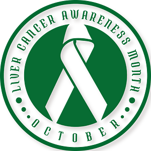 Liver cancer awareness sticker