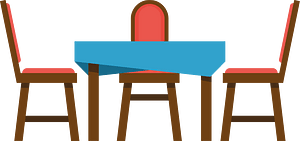 Table and chairs