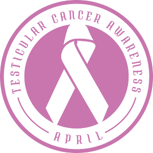 Testicular cancer awareness month sticker
