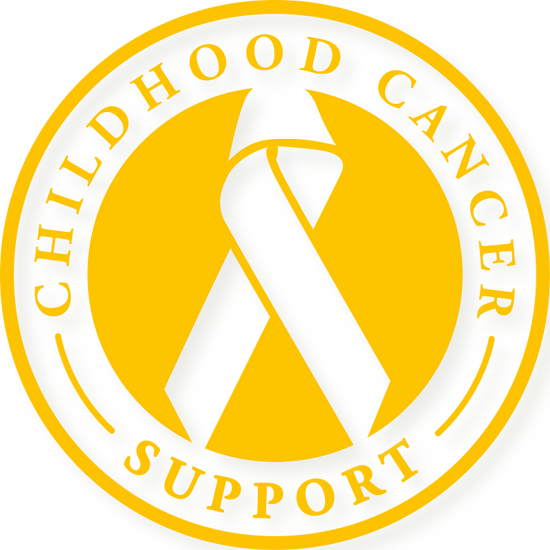 Childhood cancer support sticker