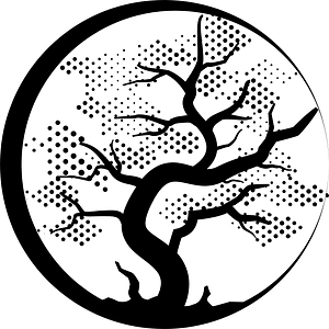 Tree silhouette logo concept