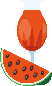 Watermelon juice drink