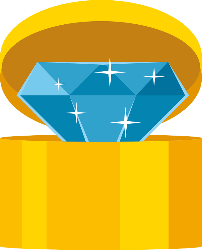 Diamond ring in the box