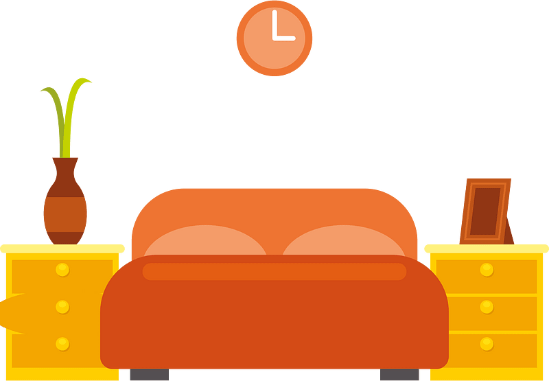 Bedroom interior clip art