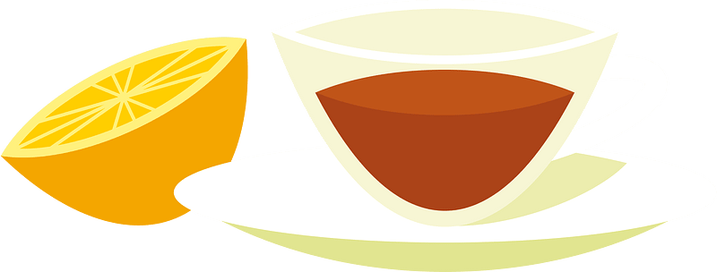 Lemon and mint tea