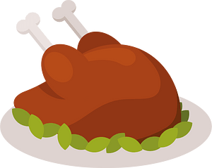 Roast chicken dinner