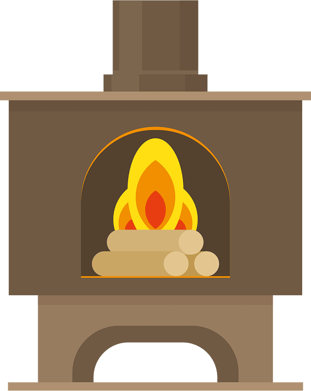 Fireplace vector art