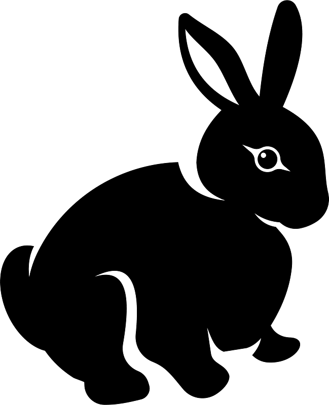Hare silhouette