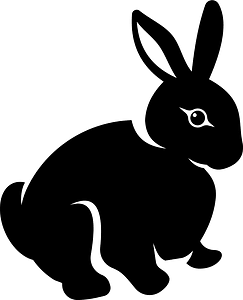 Hare silhouette