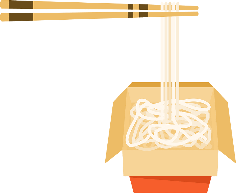 Noodles takeaway food