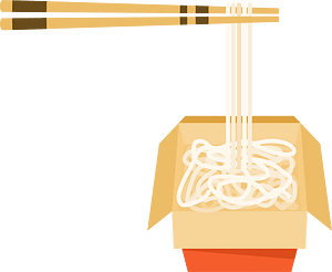 Noodles takeaway food