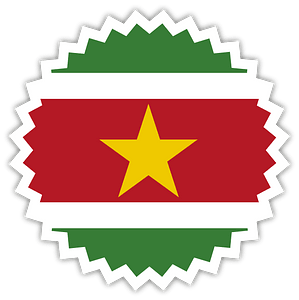 Suriname flag sticker