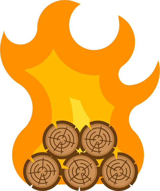 Outdoor fire clip art
