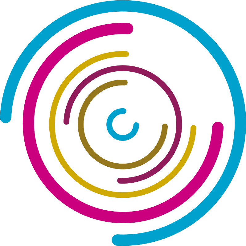Logotype concept circular lines