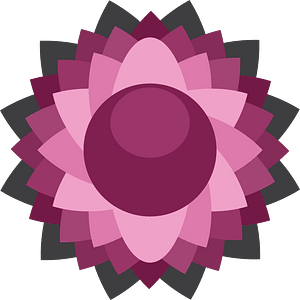 Pink flower icon