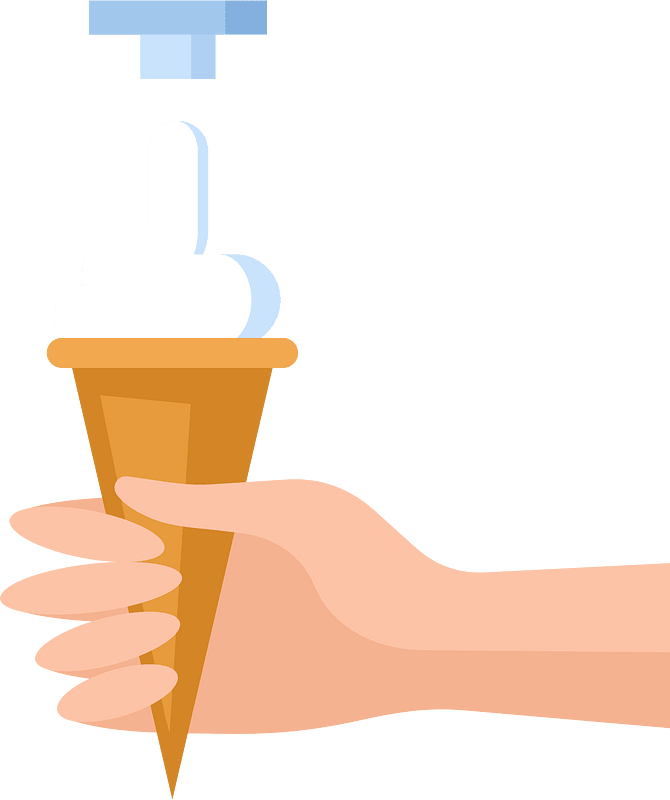 Ice cream in a cone