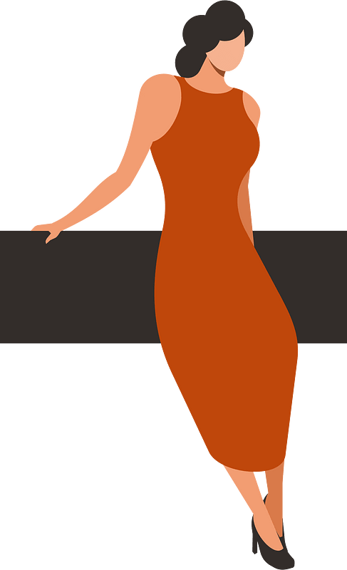 Lady in red clothing