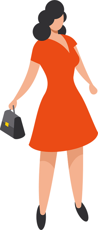 Woman with a purse